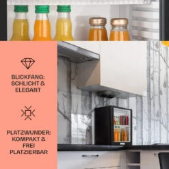 MKS-12 Minibar 24 Liter Klasse E Schwarz Glas 0dB -Innovation Home Appliances Store 10005439 DE 0003 usp