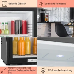 MKS-12 Minibar 24 Liter Klasse E Schwarz Glas 0dB -Innovation Home Appliances Store 10005439 DE 0005 usp
