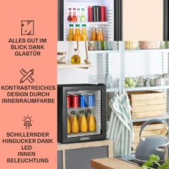 MKS-13 Minibar Mini-Kühlschrank 3 Temperaturen 30L 23 DB Glastür -Innovation Home Appliances Store 10005440 DE 0003 usp