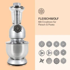 Lucia Küchenmaschine 3-in-1 2000 W / 2,7 PS 5 Ltr Edelstahl BPA-frei -Innovation Home Appliances Store 10006255 de 0005 logo