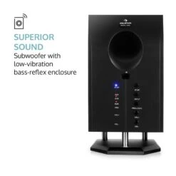 Areal 525 WD 5.1-Kanal-Lautsprechersystem Aktiv 125W RMS Fernbedienung -Innovation Home Appliances Store 10007842 yy 0005 logo auna Areal 525 WD kirsche Lautsprechersystem