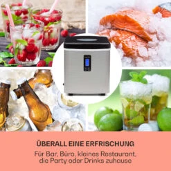 Mr. Black-Frost Eismaschine 150W Edelstahl Schwarz 15kg -Innovation Home Appliances Store 10020109 de 0003 usp