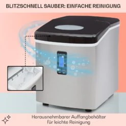 Mr. Black-Frost Eismaschine 150W Edelstahl Schwarz 15kg -Innovation Home Appliances Store 10020109 de 0005 usp