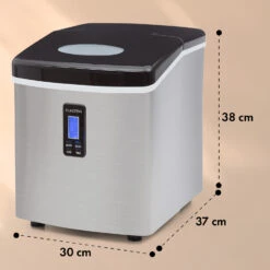 Mr. Black-Frost Eismaschine 150W Edelstahl Schwarz 15kg -Innovation Home Appliances Store 10020109 yy 0011 dimensions