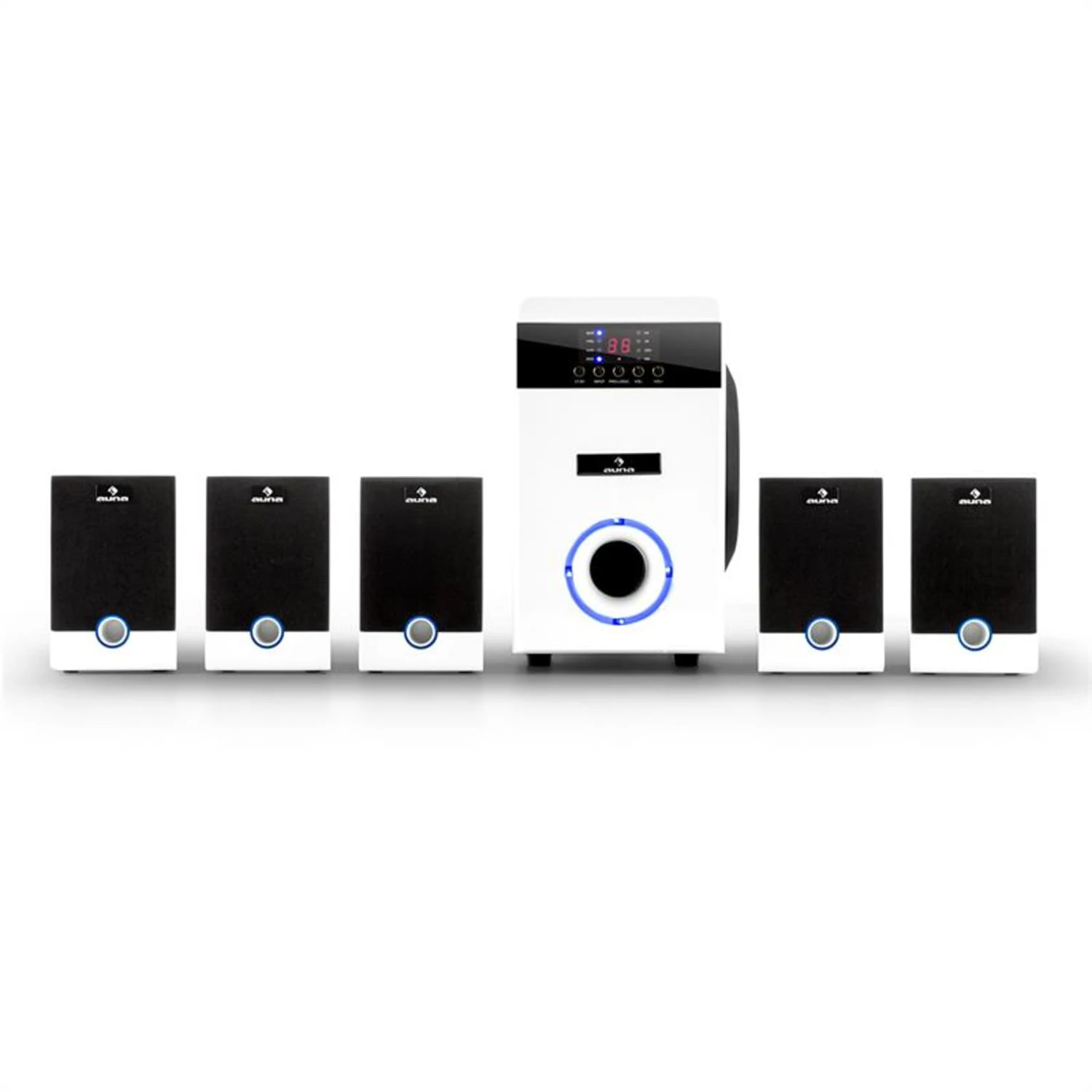 MM-5.1-JW 5.1 Surround Lautsprecher Set Aktiv 95W RMS Fernbedienung 3 MM-5.1-JW 5.1 Surround Lautsprecher Set Aktiv 95W RMS Fernbedienung – Bild 3