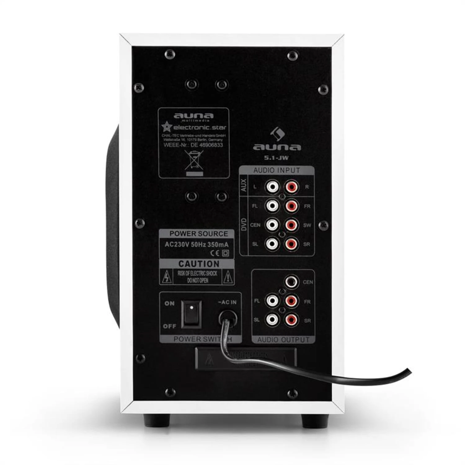 MM-5.1-JW 5.1 Surround Lautsprecher Set Aktiv 95W RMS Fernbedienung 6 MM-5.1-JW 5.1 Surround Lautsprecher Set Aktiv 95W RMS Fernbedienung – Bild 6