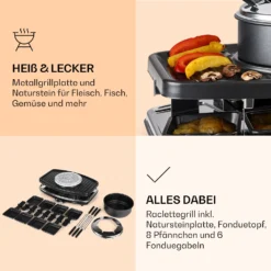 Entrecote 2-in-1 Raclettegrill & Fondue Naturstein 1100W 8 Personen -Innovation Home Appliances Store 10022268 de 0005 logo