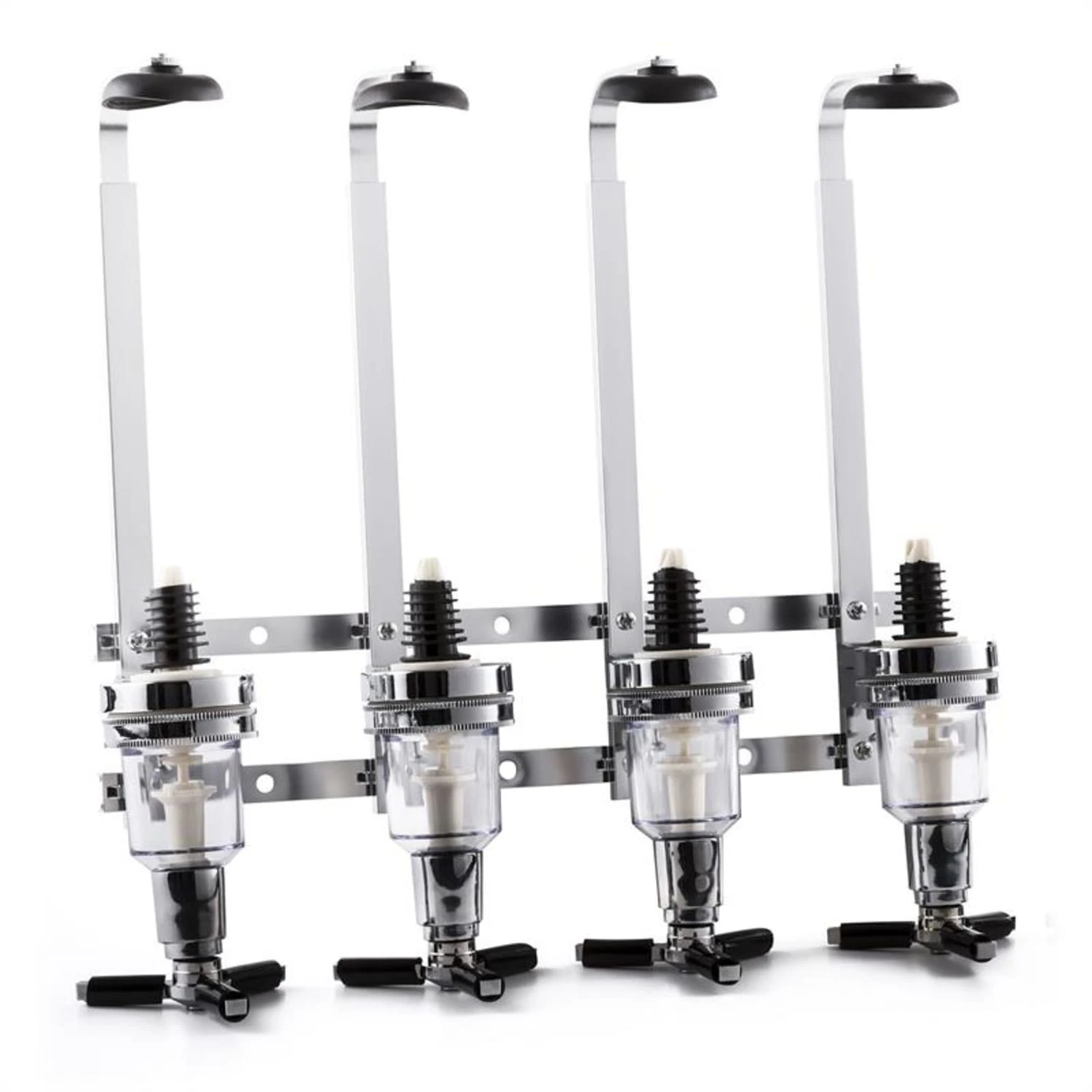 Hazlehov Quartett 4-fach Getränkespender Dosierer Wandmontage 1 Hazlehov Quartett 4-fach Getränkespender Dosierer Wandmontage