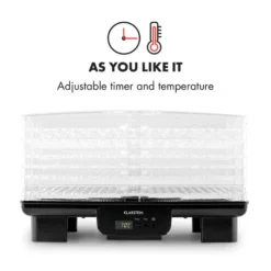 Bananarama Dörrautomat Schwarz 550W Trockner Dehydrator 6 Etagen -Innovation Home Appliances Store 10027831 yy 0005 logo Klarstein Bananarama Doerrautomat schwarz reedit