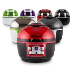 VitAir Turbo Heißluftfritteuse Rot-schwarz 1400W Grillen Backen 9l -Innovation Home Appliances Store 10028289 yy 0011 variant