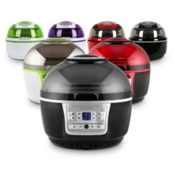 VitAir Turbo Heißluftfritteuse Grau-schwarz 1400W Grillen Backen 9l -Innovation Home Appliances Store 10028290 yy 0012 variant