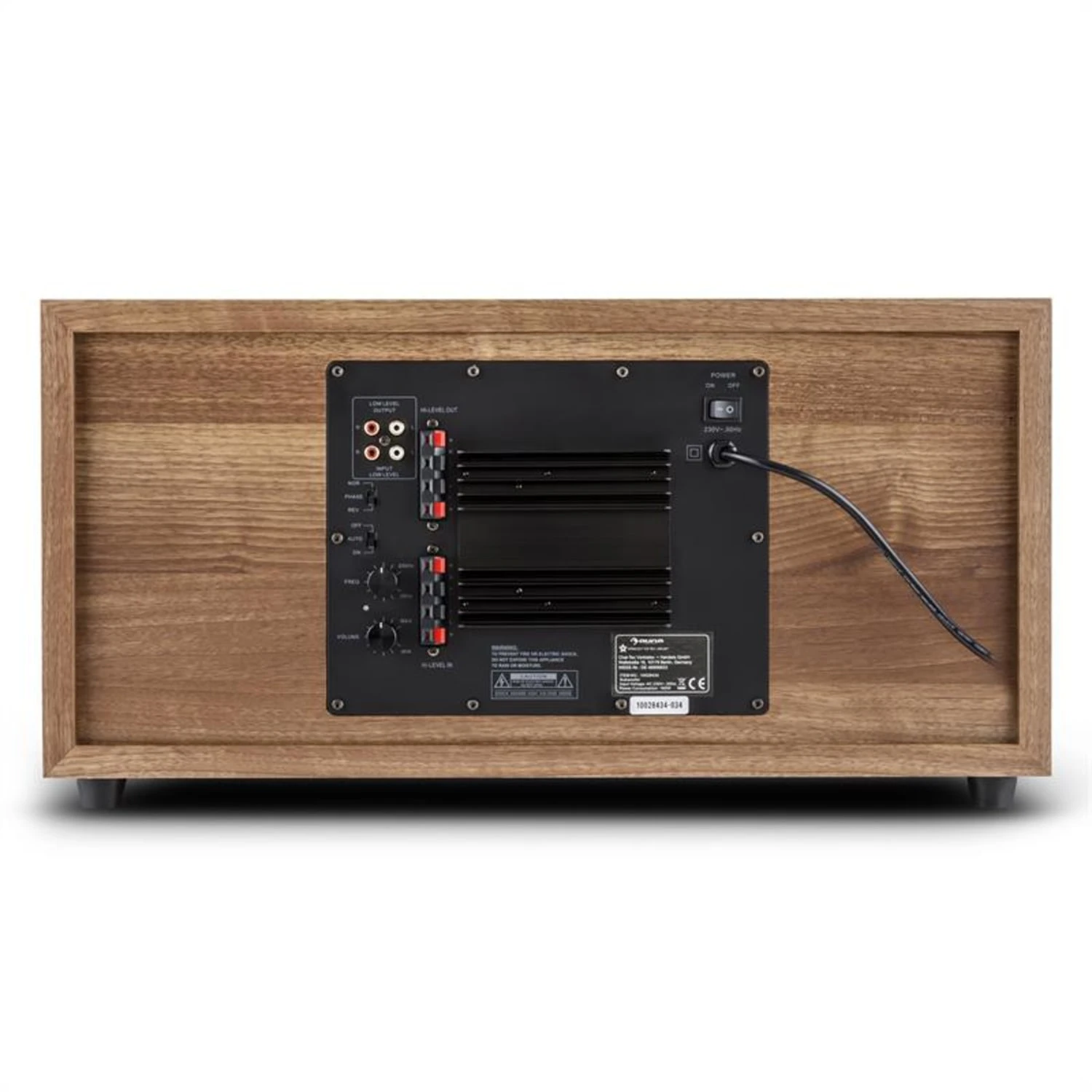 Linie 501 SW WN Aktiv-Subwoofer 500W Walnuss 5 Linie 501 SW WN Aktiv-Subwoofer 500W Walnuss – Bild 5