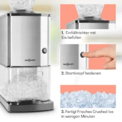 Icebreaker Ice Crusher 15kg/h 3,5Liter Eisbehälter Edelstahl -Innovation Home Appliances Store 10028440 de 0004 usp