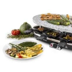 Steaklette Raclettegrill 1500 W Granit-Natursteinplatte 8 Personen -Innovation Home Appliances Store 10028449 yy 0005 titel Klarstein Steaklette Raclette Natursteingrill