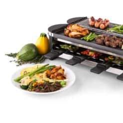 Tenderloin 50/50 Raclette-Grill 1200W 8 Personen Naturstein & Grill -Innovation Home Appliances Store 10028578 yy 0006 logo 06 Klarstein Tenderloin Raclette Grill