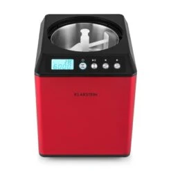 Vanilla Sky Eiscreme-Maschine Kompressor 2l 180W Edelstahl Rot -Innovation Home Appliances Store 10028874 yy 0005 front Klarstein Vanilla Sky Eismaschine