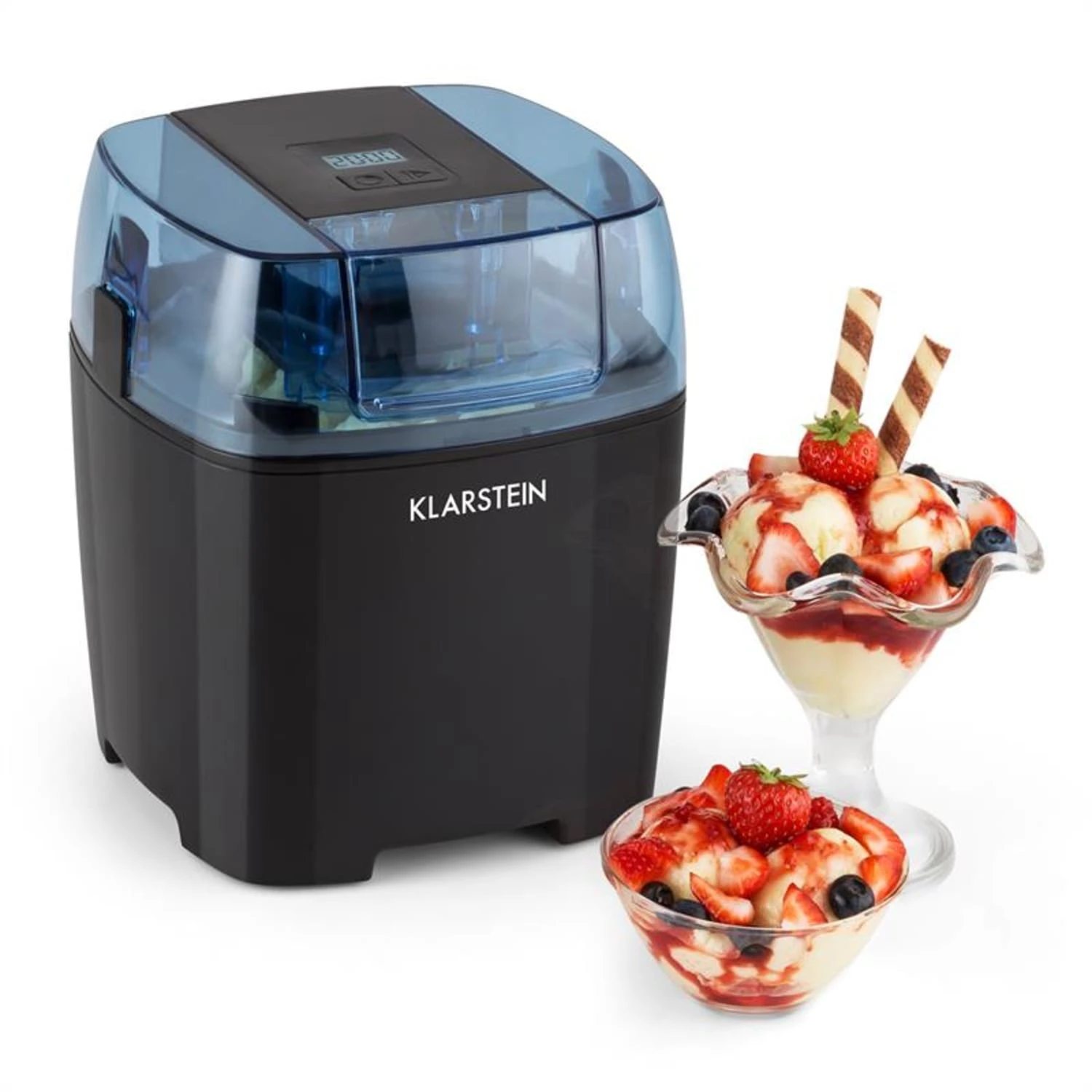 Creamberry Eiscremebereiter Flaschenkühler Frozen Yogurt Maschine 1,5l 1 Creamberry Eiscremebereiter Flaschenkühler Frozen Yogurt Maschine 1,5l