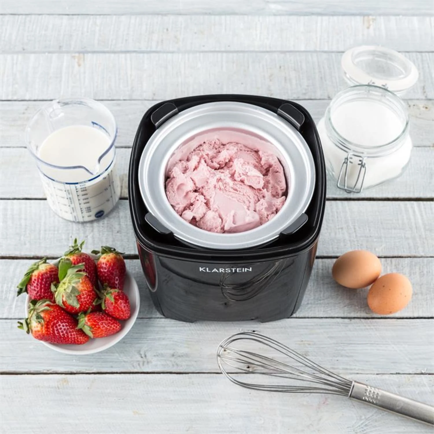Creamberry Eiscremebereiter Flaschenkühler Frozen Yogurt Maschine 1,5l 5 Creamberry Eiscremebereiter Flaschenkühler Frozen Yogurt Maschine 1,5l – Bild 5