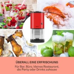 Icebreaker Ice Crusher 15kg/h 3,5 Liter Eisbehälter Edelstahl Rot 9 Icebreaker Ice Crusher 15kg/h 3,5 Liter Eisbehälter Edelstahl Rot -Innovation Home Appliances Store 10028938 de 0003 usp