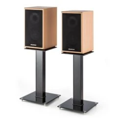 BS-03S-BK Lautsprecher-Ständer Paar Aluminium Glas MDF Kabelkanal -Innovation Home Appliances Store 10029130 yy 0008 titel auna BS 03S BK Lautsprecher Staender reedit