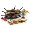 Woklette Tischgrill Raclette Wokset 1200 W 8 Personen Antihaft