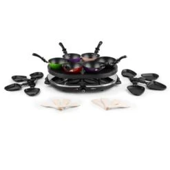 Woklette Tischgrill Raclette Wokset 1200 W 8 Personen Antihaft -Innovation Home Appliances Store 10030539 yy 0004 detail oneConcept Woklette Tischgrill Raclette Wok 1200W