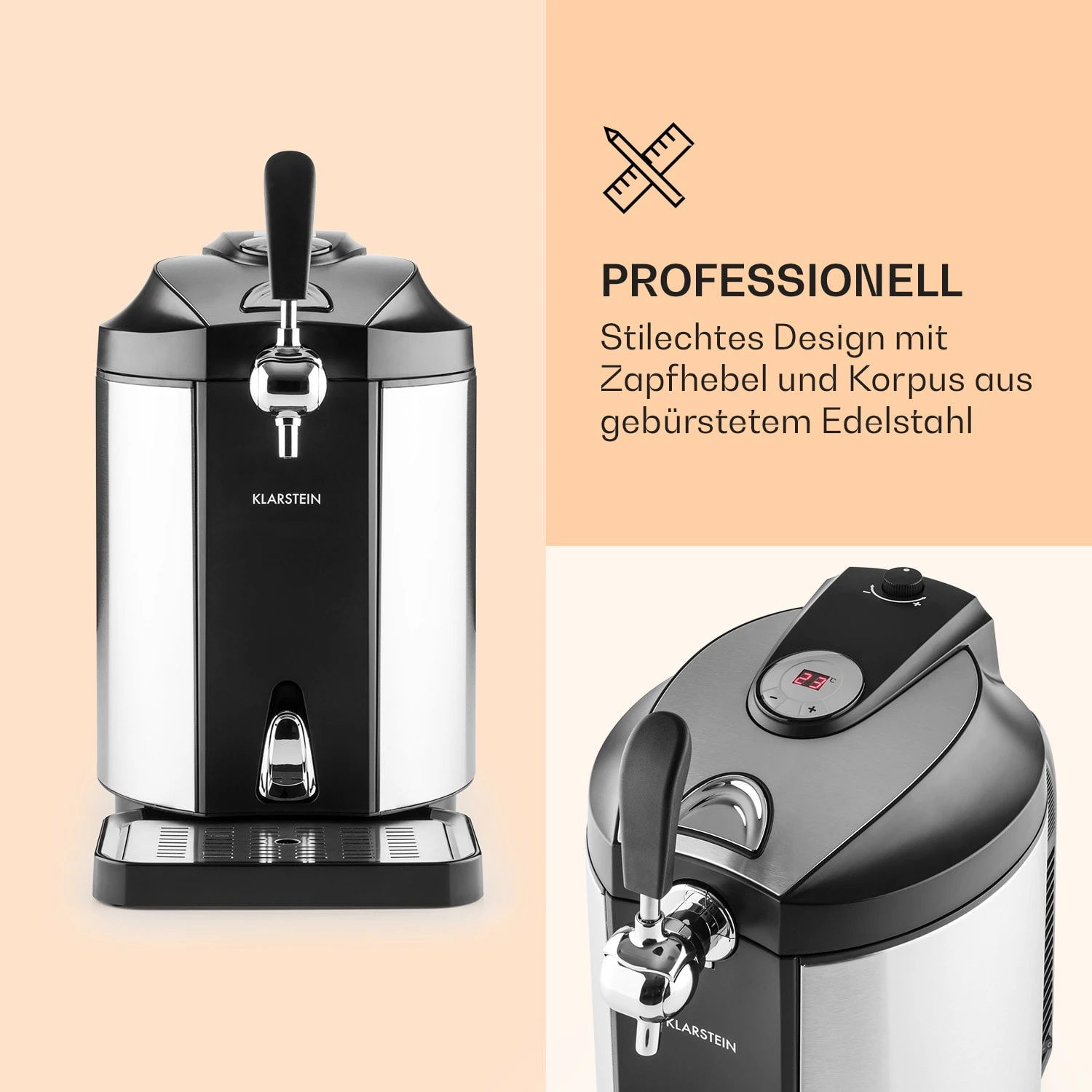 Skal Bierzapfanlage Bierkühler 5l Fässer CO2 Edelstahl 3 Skal Bierzapfanlage Bierkühler 5l Fässer CO2 Edelstahl – Bild 3