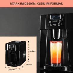 Ice Volcano 2G Eismaschine LED 12kg Je 24h 2l 6-12min Schwarz -Innovation Home Appliances Store 10030844 DE 0006 usp