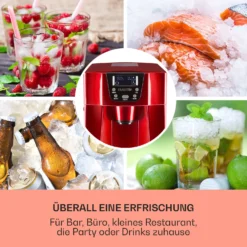 Ice Volcano 2G Eismaschine LED 12kg Je 24h 2l 6-12min Rot 11 Ice Volcano 2G Eismaschine LED 12kg Je 24h 2l 6-12min Rot -Innovation Home Appliances Store 10030849 DE 0003 usp
