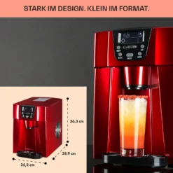Ice Volcano 2G Eismaschine LED 12kg Je 24h 2l 6-12min Rot 14 Ice Volcano 2G Eismaschine LED 12kg Je 24h 2l 6-12min Rot -Innovation Home Appliances Store 10030849 DE 0006 usp
