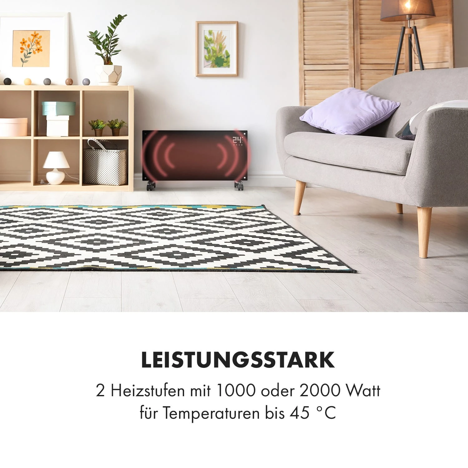 Bornholm Konvektions-Heizgerät 2000W Timer 2 Heizstufen ECO-Modus 2 Bornholm Konvektions-Heizgerät 2000W Timer 2 Heizstufen ECO-Modus – Bild 2