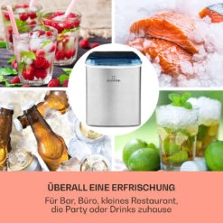 On-The-Rocks Eismaschine LED | 12kg Je 24h | 2.1l | Edelstahl Schwarz -Innovation Home Appliances Store 10031372 de 0003 usp