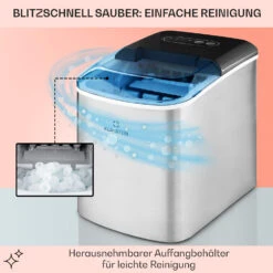 On-The-Rocks Eismaschine LED | 12kg Je 24h | 2.1l | Edelstahl Schwarz -Innovation Home Appliances Store 10031372 de 0005 usp