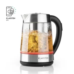 Ostfriese Wasserkocher 2-in-1 Teekocher 1,7L 2200W LED Edelstahl Glas -Innovation Home Appliances Store 10031479 yy 0005 logo Klarstein Ostfriese Wasserkocher Edelstahl Glas