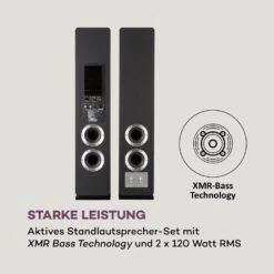 Line 700 A Standlautsprecher-Set Aktiv 240 W RMS BT Schwarz -Innovation Home Appliances Store 10031508 de 0003 logo