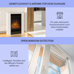  Studio 5 Elektrischer Kamin Heizlüfter 900/1800 W Fernbedienung -Innovation Home Appliances Store 10031572 de 0004 usp