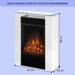  Studio 5 Elektrischer Kamin Heizlüfter 900/1800 W Fernbedienung -Innovation Home Appliances Store 10031572 de 0005 usp