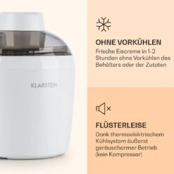 Schneeflöckchen Eiscremebereiter Thermoelektrisch 700ml Leise Weiß -Innovation Home Appliances Store 10031663 de 0003 logo