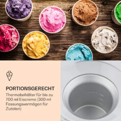 Schneeflöckchen Eiscremebereiter Thermoelektrisch 700ml Leise Weiß -Innovation Home Appliances Store 10031663 de 0005 logo