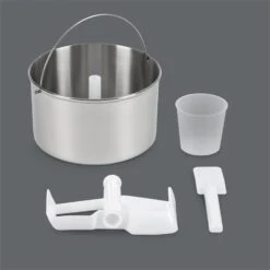 Vanilly Sky Family Eiscremebereiter Frozen Yoghurt 250W 2,5l Silber -Innovation Home Appliances Store 10031846 yy 0007 detail Klarstein Vanilly Sky Family Eiscremebereiter silber