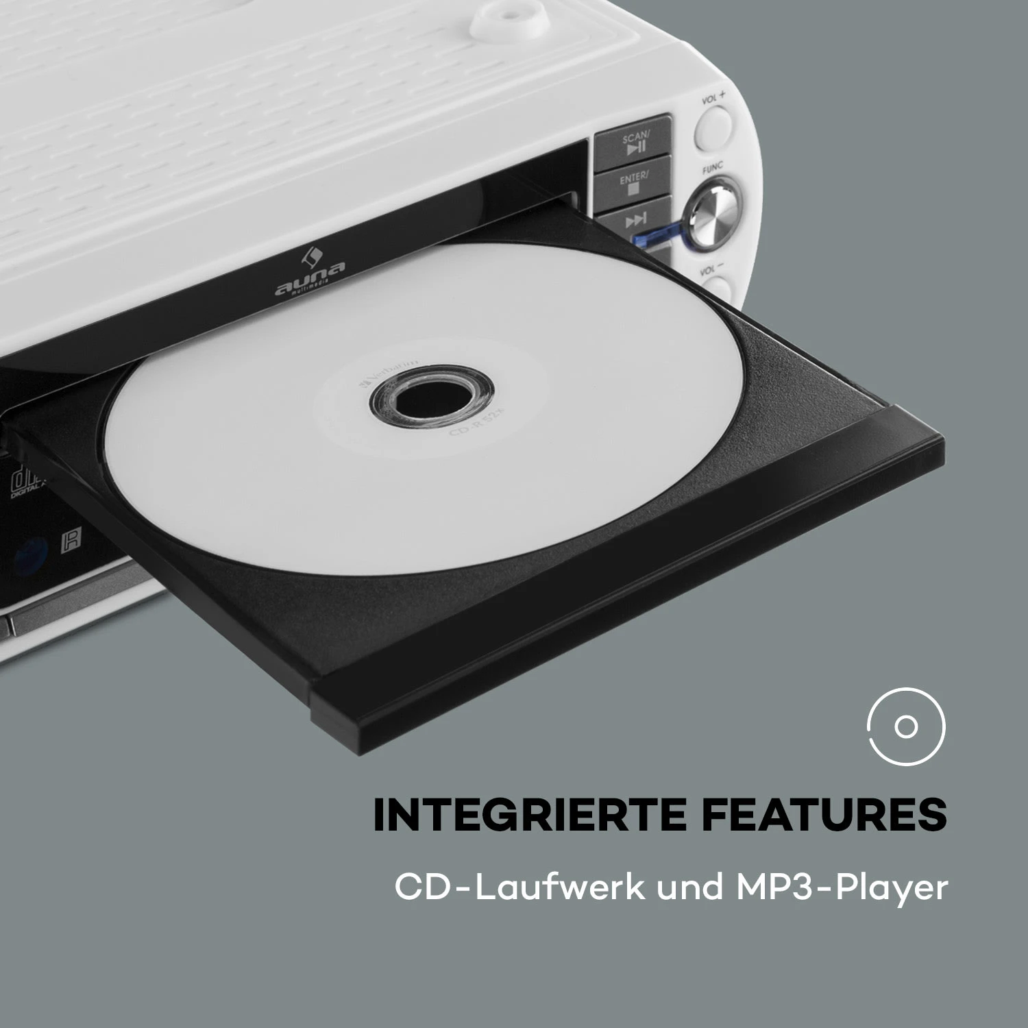 KR-400 CD Küchenradio, DAB+/PLL FM, CD/Mp3-Player Silber 5 KR-400 CD Küchenradio, DAB+/PLL FM, CD/Mp3-Player Silber – Bild 5