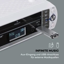 KR-400 CD Küchenradio, DAB+/PLL FM, CD/Mp3-Player Silber 16 KR-400 CD Küchenradio, DAB+/PLL FM, CD/Mp3-Player Silber -Innovation Home Appliances Store 10031880 de 0006 logo