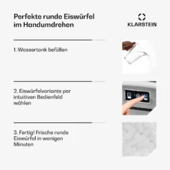Metropolitan Eiswürfelmaschine 12kg/24h Digitales Display -Innovation Home Appliances Store 10031881 de 0004 usp