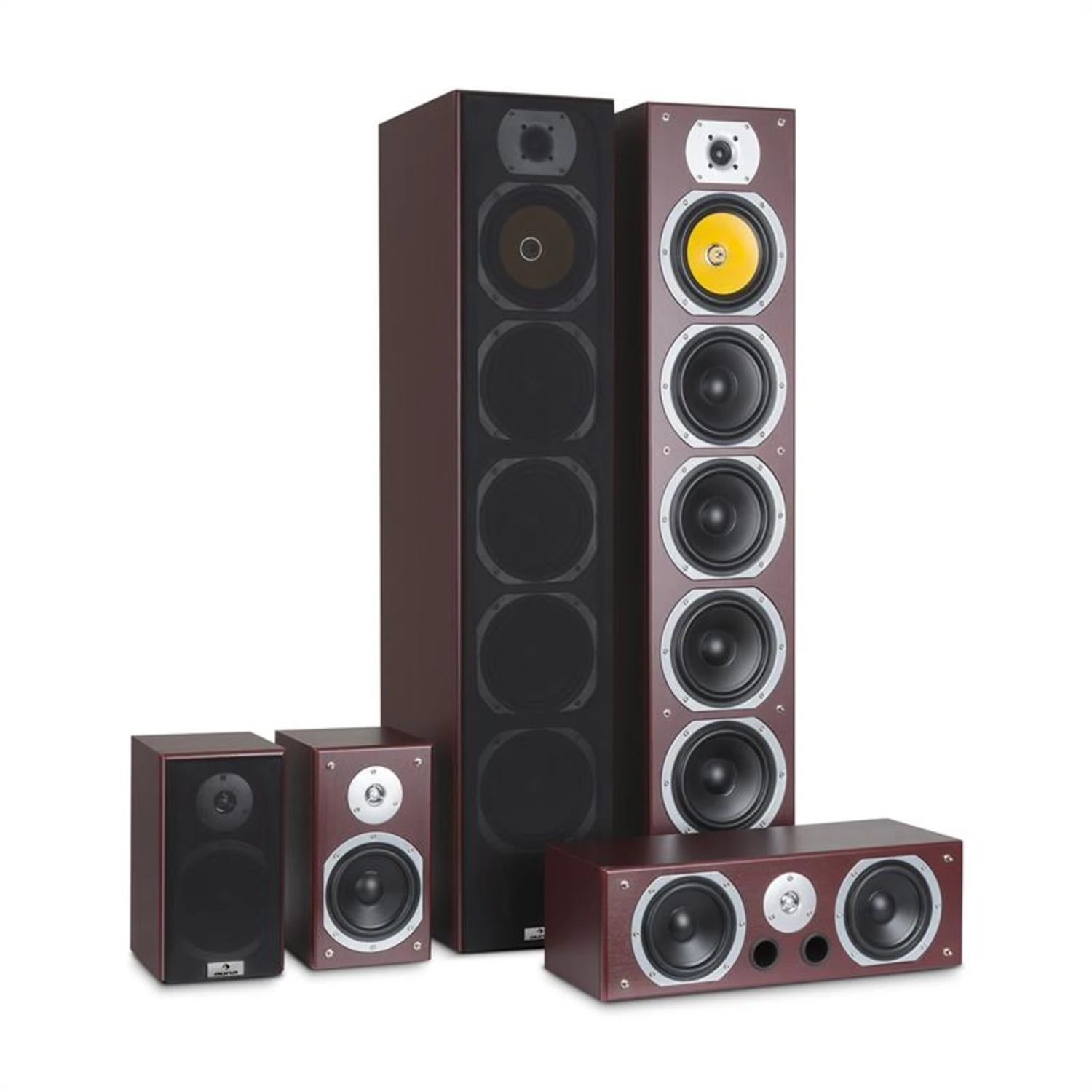 V9B Surround Lautsprecher Set 5 Boxen Set 440W RMS 1 V9B Surround Lautsprecher Set 5 Boxen Set 440W RMS