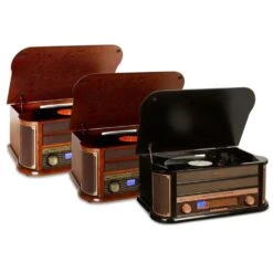 Belle Epoque 1908 Retro-Stereoanlage Plattenspieler USB CD MP3 -Innovation Home Appliances Store 10031957 yy 0012 variant auna Belle Epoque 1908 Retro Stereoanlage
