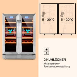 Vinovilla 42 Twin Built-In Duo Weinkühlschrank 2 Zonen 126l 42 Fl Glas -Innovation Home Appliances Store 10032032 de 0004 logo