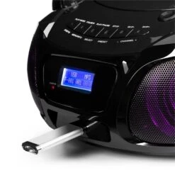 Roadie DAB CD-Player DAB/DAB+ UKW LED Disco Light Effect Bluetooth -Innovation Home Appliances Store 10032060 yy 0005 detail auna Roadie DAB CD Player schwarz