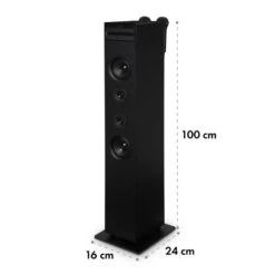 Karaboom CD Karaoke-Anlage Bluetooth MP3 USB-Charger Mikrofon FB Schwarz 18 Karaboom CD Karaoke-Anlage Bluetooth MP3 USB-Charger Mikrofon FB Schwarz -Innovation Home Appliances Store 10032105 yy 0010 logo auna Karaboom CD Karaoke Turm schwarz