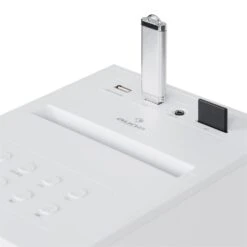 Karaboom CD Karaoke-Anlage Bluetooth MP3 USB-Charger Mikrofon FB Weiß -Innovation Home Appliances Store 10032106 yy 0006 detail auna Karaboom CD Karaoke Turm weiss