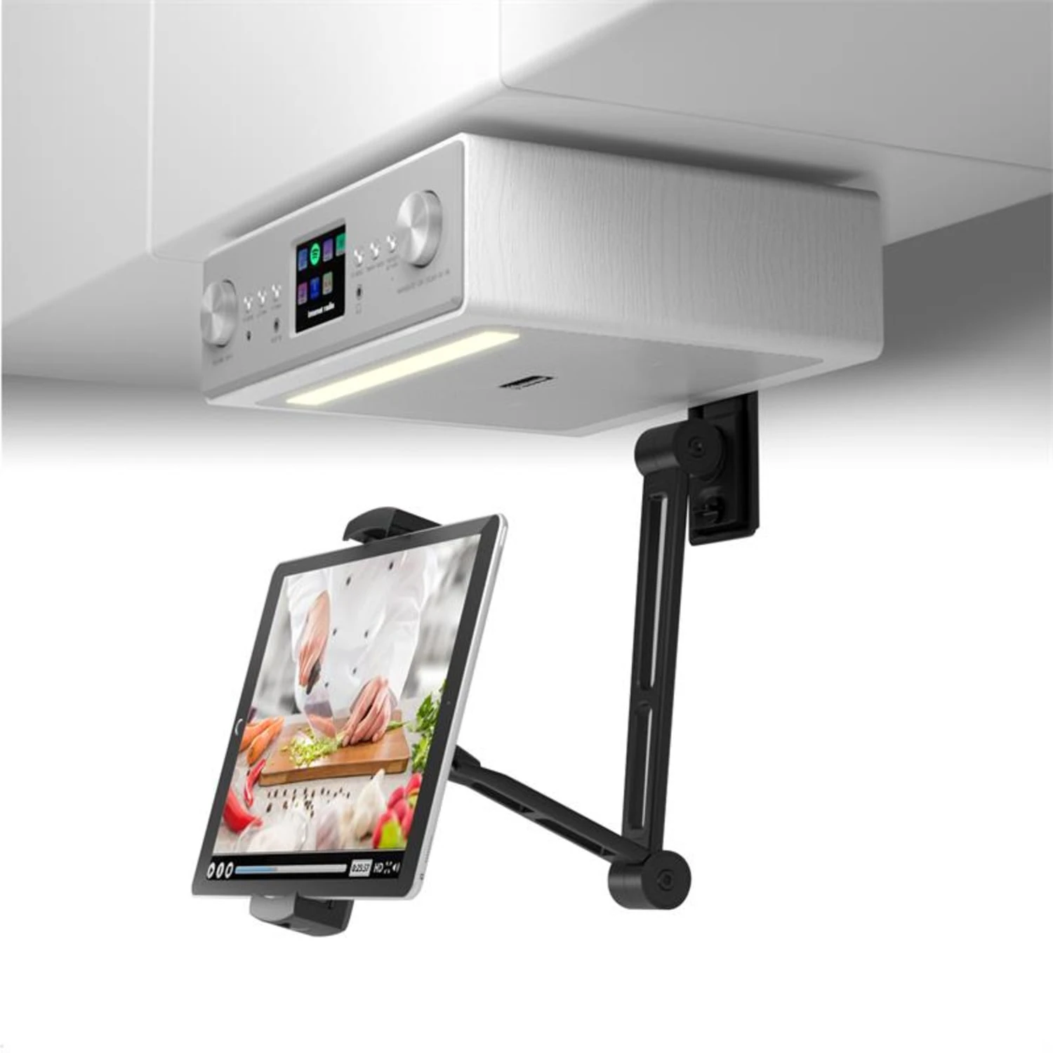Connect Soundchef Tablet-Halterung 13-22 Cm Aluminium 5 Gelenke 2 Connect Soundchef Tablet-Halterung 13-22 Cm Aluminium 5 Gelenke – Bild 2